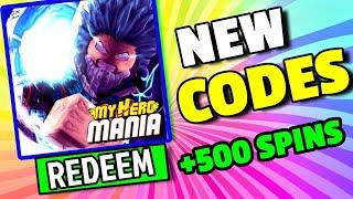 ALL NEW *SECRET* CODES in MY HERO MANIA CODES Roblox My Hero Mania Codes