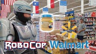 Robocop Visits Walmart to Buy Baby Food