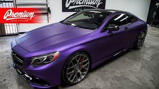 Watch Us Vinyl Wrap This Car Mercedes Benz S63 AMG