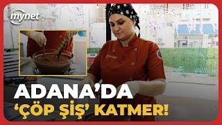 Adana usulü çöp şiş katmer