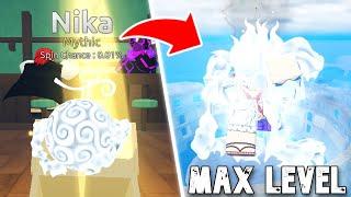 Noob to Max Level Using GEAR 5 Nika Fruit in Fruit Battlegrounds.. Roblox