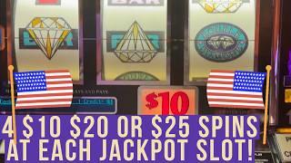 Happy 4th of July Enjoy Live Action Every $10 $20 & $25 Spin A JACKPOT Was Won Gets 4 Spins