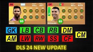 DLS 24  TOP 5 BEST PLAYERS AT EVERY POSITION IN DLS 24  DLS 24 NEW UPDATE