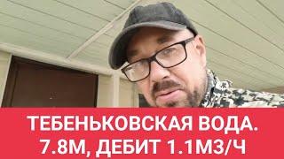 Обзор абиссинской скважины. Тебеньковская вода. 7.8м дебит 1.1м3ч