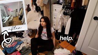 deep cleaning my closet for the first time in a year