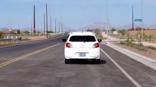 2015 Mitsubishi Mirage with Xlerator turbo style muffler