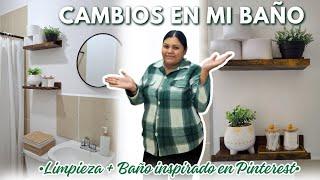 CAMBIOS EN MI BAÑO  BAÑO INSPIRADO EN PINTEREST + LIMPIEZA PROFUNDA  GIS CUEVAS