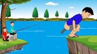 Gagal Mancing  Terbaru Vs Gagal Berenang   Kartun Lucu - Funny Cartoon  Part 1