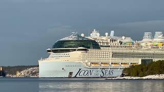 ICON OF THE SEAS  The Worlds BIGGEST cruise ship departing Meyer Turku shipyard 29.11.2023