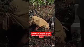 Viral.. Pocong bangkit dari kubur minta tolong