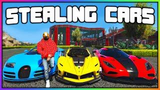 GTA 5 Roleplay - STEALING EVERY CAR FROM REDLINE  RedlineRP