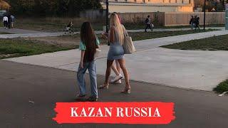 RUSSIANS STUDENTS  Walking tour in Russian city  Kazan Tatarstan