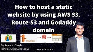 how to host a static website by using AWS S3 route-53 and godaddy domain