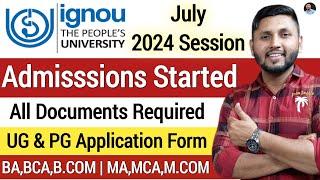 Ignou Admission 2024 July Session  Admissions Started   IGNOU Admission July 2024  Ignou Updates