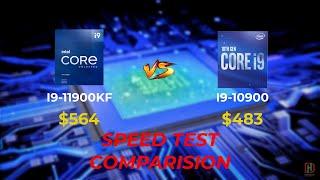 Intel Core i9-11900KF vs Intel Core i9-10900 with RTX 3060Ti  Speed Test On 5 Games  DH-Tech