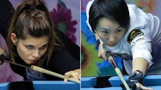 2015 Women 9-Ball WC - C. Kawahara 河原千尋 vs Kamila Khodjaeva