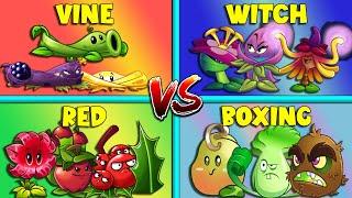 Random 4 Team Plants - Which Team Will Win? - PvZ 2 Team Plants Battlez