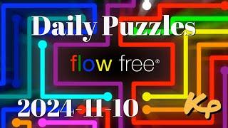 Flow Free - Daily Puzzles - 2024-11-10 - November 10th 2024