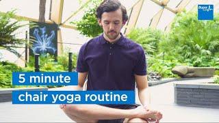 5 minute chair yoga routine