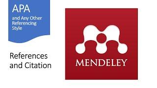 Easy Referencing and Citation How to use Mendeley Desktop Web Importer and MS Word Plugin
