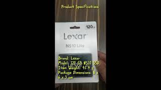 Lexar NS10 Lite SSD 120gb SATA 2.5 reviews. #trendingnow #EASYPC #RakkGears #techiteasy