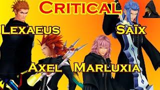 Critical Mode - Data Fights - Lexaeus Saïx Axel Marluxia - Kingdom Hearts 2 Final Mix