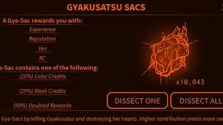 DISSECTING 10000 GYA SACS + COLOR CHANGING  Ro-Ghoul