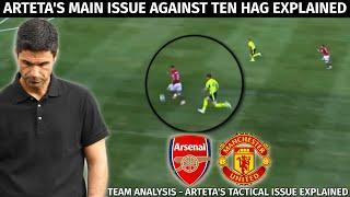 3 ISSUES Arsenal Experienced Against Ten Hags Tactics  Arsenal vs Man United 0-2  Team Analysis