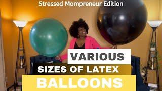 Size Matters The Various Sizes Of Latex Balloons