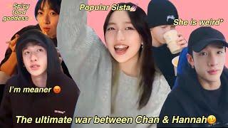 The ultimate never-ending SIBLING war between Bangchan & Hannah