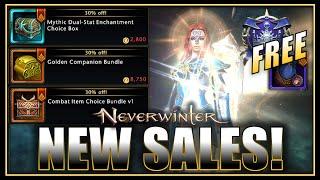 NEW SALES + LOGIN REWARDS Free VIP Dual-Stat Enchants Golden Comps Combat Items - Neverwinter