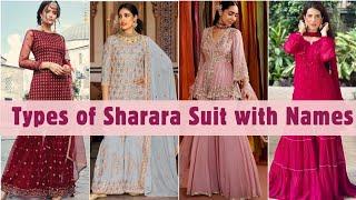 Types of Sharara Suit with Names