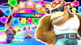 Mario Kart 8 Deluxe - Wii Rainbow Road Funky Kong Gameplay