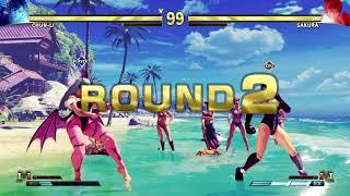 SFV PC Mod  Chunli Morrigan VS Sakura PGOutfit MOD