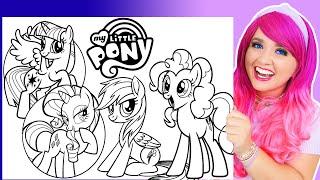 Coloring My Little Pony Pinkie Pie Rainbow Dash Rarity & Twilight Sparkle Coloring Pages