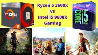 AMD Ryzen 5 3600x vs Intel i5 9600k For Gaming