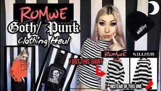 Romwe GOTH EMO Edition Clothing Haul 