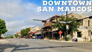 Downtown San Marcos  Walking Around San Marcos Texas