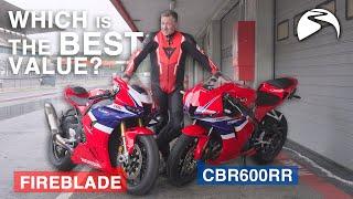 2024 Honda Fireblade vs CBR600RR Review  Is one worth twice as much?