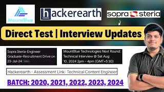 Mountblue Interview Sopra Steria Test HackerEarth  Direct Test Interview Updates   2020-2025