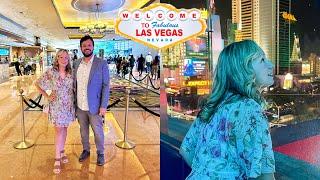 Las Vegas MY FIRST TIME The Mirage Room Tour & Volcano Bellagio Fountains Caesars Palace & MORE