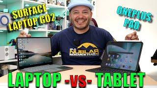 Tablet vs Laptop Can a OnePlus Pad beat a Surface Laptop Go 2?