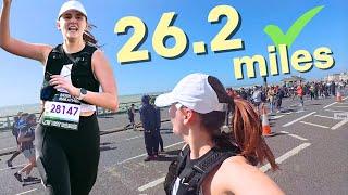 My first marathon as a SLOW runner & how I did it  Brighton race day vlog