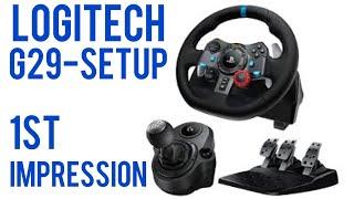 Logitech G29 Driving Force Gaming Racing WheelUnboxing Set up and Impressions