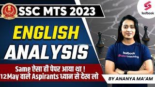 SSC MTS English Analysis 2023  English Questions Asked on 11 May  SSC MTS English  Ananya Maam