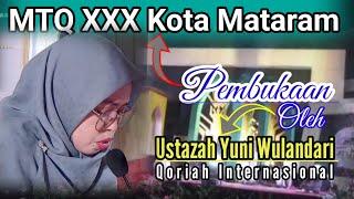 Pembukaan MTQ XXX Kota Mataram Oleh Qoriah Internasional  Ustazah Yuni Wulandari #indonesia
