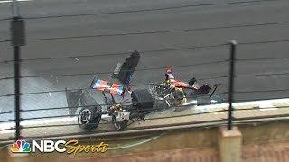 Chris Windom goes for a ride during Indy Lights crash  Motorsports on NBC