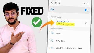 Fixed WiFi Stuck on obtaining IP address problem in Android  Failed to obtain IP address Solved