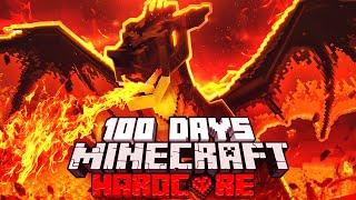 I Survived 100 Days as a DRAGON in Hardcore Minecraft