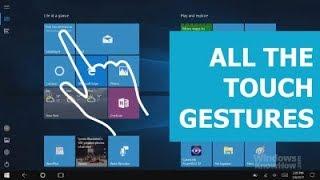 Windows 10 Get around using touch and tablet mode